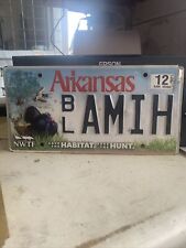 Arkansas Save the Habitat Save the Hunt license plate  # ASFV picture
