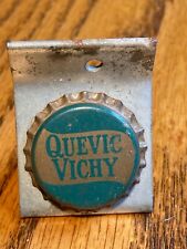 VINTAGE SARATOGA QUEVIC VICHY WATER WALL MOUNT BOTTLE OPENER picture