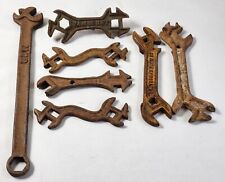 Lot of 7 Vintage Farm Implement / Tractor Multi Wrench Tools Plow Co, Evansville picture