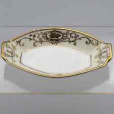 Noritake 1920’s Antique Art Deco Celery Dish With Heavy Gilt Accents. picture