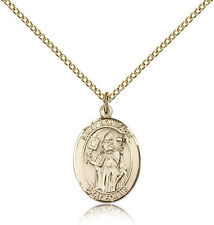 Saint Boniface Medal For Women - Gold Filled Necklace On 18 Chain - 30 Day M... picture