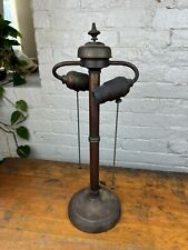 C.1905 Bronze Table Lamp w/ Hubbell Sockets (Mica) & Actual ACORN Pull Chains picture