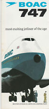BOAC UK airline 1971 Boeing 747 promotion brochure picture