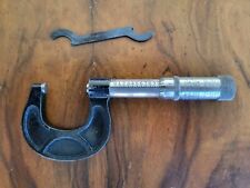 Vintage Reed Small Tool Works Outside Micrometer  0-1
