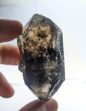 Natural Magnesio Riebeckite included Smoky Quartz crystal from Pakistan, 76 grms picture
