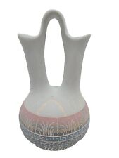 Navajo Pottery Wedding Vase E. Whitegoat Signed Rare Southwestern Pueblo picture