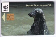 EUROPE TELECARD / PHONECARD .. FINLAND 30MK SEAL SEAL SEAL WWF 06/00 CHIP/CHIP picture