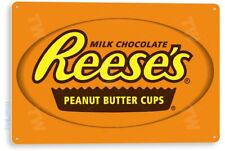 TIN SIGN Reese's Cups Metal Décor Wall Art Kitchen Candy Store A591 picture