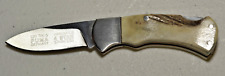 Rare Vintage Puma 220 700S  4 Star Germany Stag Lockblade Folding Pocket Knife picture