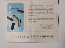 Vintage 1969 OLDSMOBILE ALWAYS A STEP AHEAD PIN w Document Rare Collectable picture