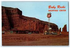 c1960s Baby Rocks Shopping Center Scene Navajo Trail Kayenta Arizona AZ Postcard picture