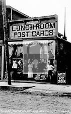 Street View Deli Ice Cream Restaurant Store Lacona New York NY Reprint Postcard picture
