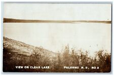 Palermo North Dakota ND Postcard RPPC Photo View On Clear Lake 1908 Antique picture