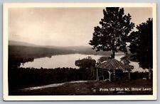 From The Blue Mountain House Lawn, New York Real Photo Postcard RPPC picture