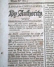 CAPITOL BUILDINGS Designs in D.C. & President George Washington 1792 Newspaper picture