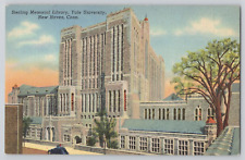 Postcard Sterling Memorial Library, Yale University, New Haven, Connecticut picture