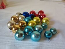 24 Vintage Small Mercury Balls Christmas Ornaments Mini 1