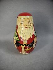 Vintage Wooden Russian Nesting Doll 5 Dolls Drecreasing Dolls Painted Home Decor picture