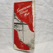 Rare 1952 Vintage Saskatchewan Canada Tourist Travel Map Guide Brochure picture