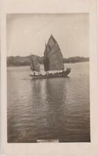 Chinese Junk; mailed from Hong Kong, 1936; RPPC; VG picture