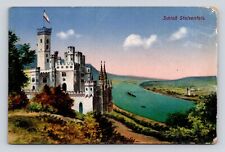 Antique Postcard Stolzenfels Castle Rhineland Germany Steam Ship River picture