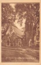 WATERLOO, New York NY    ST PAUL'S CHURCH  Seneca County  VINTAGE  Postcard picture