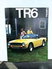 Triumph 1974 TR6 sales brochure. USA import car dealer picture
