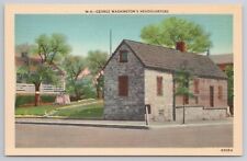 Winchester Virginia VA 1930s Postcard George Washington Headquarters UNP Linen picture