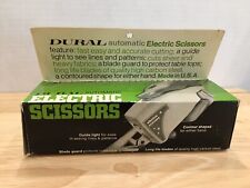 Vintage Automatic Electric Scissors DURAL In Original Box Made In U.S.A, Tested picture
