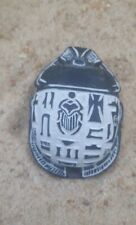 RARE ANTIQUE ANCIENT EGYPTIAN Pharaonic Stone Faience Beetle Scarab Hiroglyphic picture
