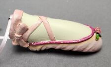 Ballet Pointe Shoe Christmas Ornament Pink Ballerina Slippers 4.25