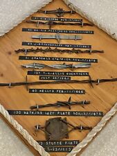 Antique Barbed Wire Display Authentic Barbwire Collection Cattle Cowboy Western picture
