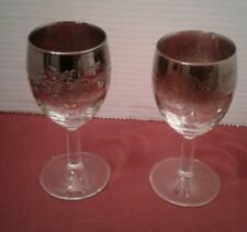 REDUCED FOR 2024 XMAS GIFTS VTG Lot of 2 Wine Water Glass Goblets France  picture