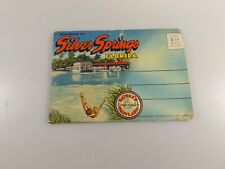 Silver Springs Florida Postcard Souvenir Folder 1947 Curt Teich  picture