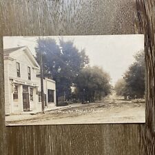 RPPC Main Street Delafield Wisconsin Candy Shop 1914 Real Photo Postcard picture
