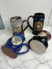 Four King Richard's Faire Pottery Mugs picture