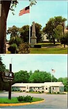 Georgetown MA-Massachusetts, Flag Pole At VFW, Vintage Postcard picture