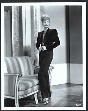 HOLLYWOOD LUCILLE BALL ACTRESS 1940 ELEGANT BLACK DRESS VTG ORIG PHOTO picture