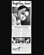 Lysol disinfectant ad vintage 1940 original half page advertisement picture