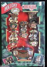 1994 Mr. Christmas Holiday Carousel 5 Figurines, 21 Carols, Chasing LED Lights picture