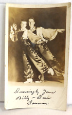 Billy and Doris Donovan Dance Team Vintage Card Dancingly Yours  c. 1920 picture