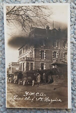 Antique Real Photo Postcard WWI. Y.M.C.A. Officers Club St. Nazaire France  RPPC picture