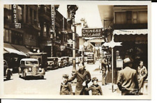 Postcard CA San Francisco Chinatown RPPC 1940s car family picture