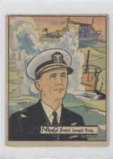 1941-42 Gum Inc War Gum R164 Admiral Ernest Joseph King #5 1t3 picture