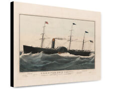 Canvas Print: U.S.M. Steam Ship Baltic. Collins Line Builders, Hull By Brown picture