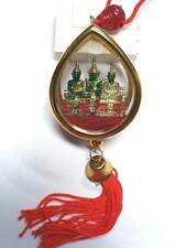 Thai Protection Amulet Talisman Car Hanging The 3 Emerald Buddha Charm Pendant picture