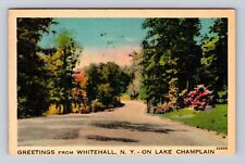 Whitehall NY-New York, General Greetings, Scenic Views Souvenir Vintage Postcard picture