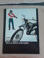 1976 AMF Harley-Davidson 125cc 250cc Motorcycle sales brochure 6 pager picture