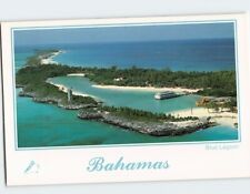Postcard Aerial View of Blue Lagoon Island Bahamas picture