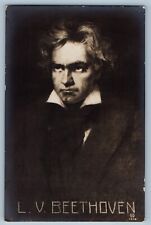 Germany Postcard Ludwig van Beethoven German Pianist c1920's RPPC Photo picture